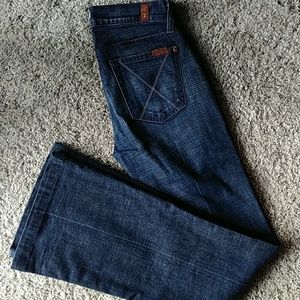 Rare 7 For All Mankind Dojo Argyle Flare Leg Jeans